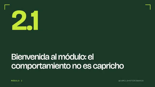 Clase 2.1: Bienvenida al módulo: el comportamiento no es capricho
