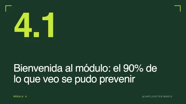 Clase 4.1: Bienvenida al módulo: el 90% de lo que veo se pudo prevenir