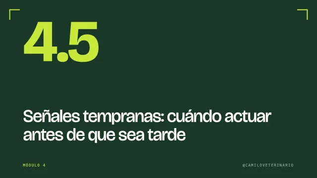 Clase 4.5: Señales tempranas: cuándo actuar antes de que sea tarde