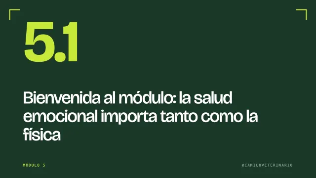 Clase 5.1: Bienvenida al módulo: la salud emocional importa tanto como la física